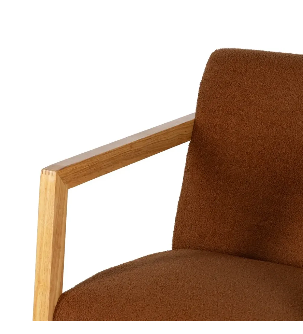 Fotel bujany AKKO 72 cm drewno kauczuk