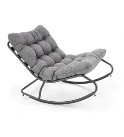 Fotel bujany GATTO szary