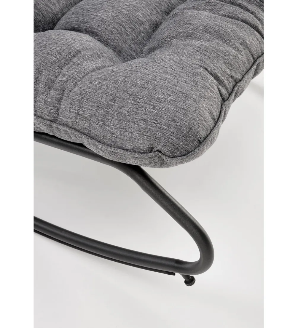 Fotel bujany GATTO szary