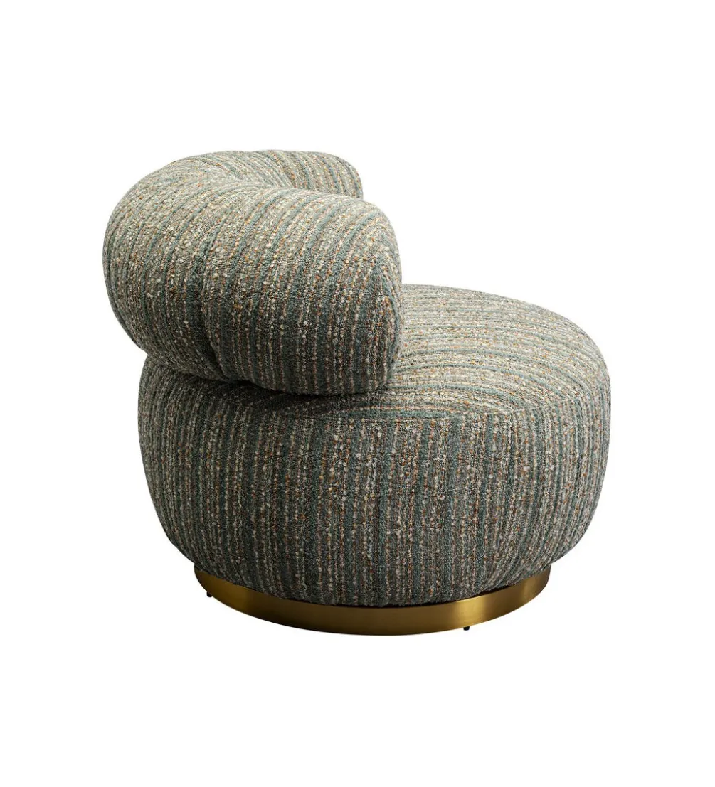Fotel COUTURE STRIPES 70 cm niebieski