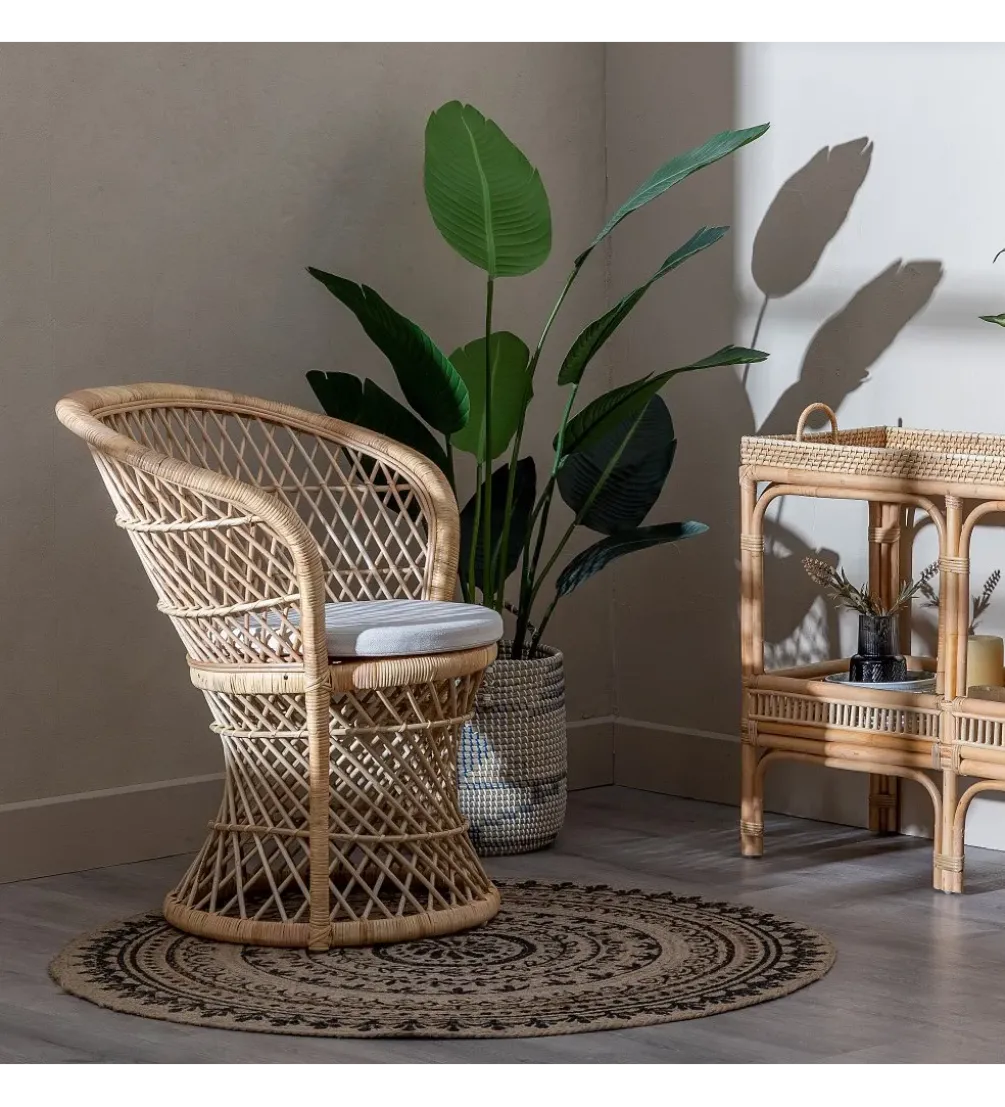 Fotel ENSO 84 cm ratan naturalny