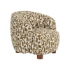 Fotel ESTAMPADO 62 cm kremowa ochra