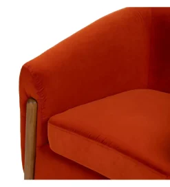 Fotel HERMANEZ 81 cm czerwony