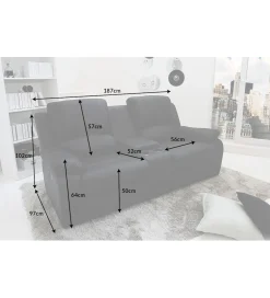 Fotel kinowy Hollywood II czarny