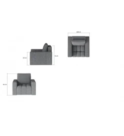 Fotel LAZARO 108 cm