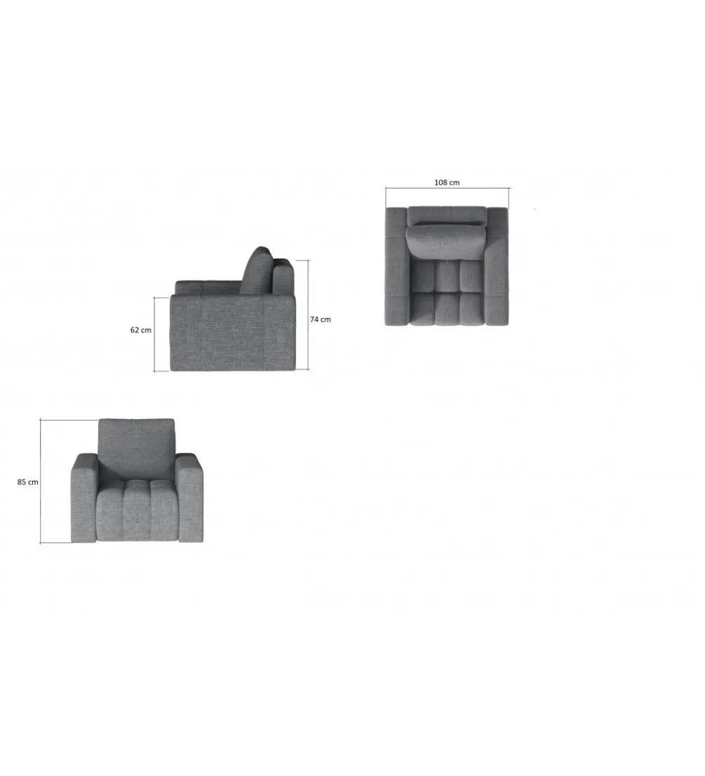 Fotel LAZARO 108 cm