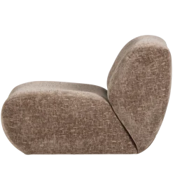 Fotel NOMU velvet jasno brązowy