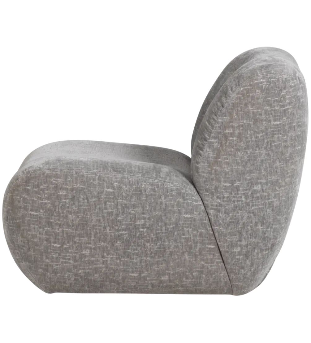Fotel NOMU velvet jasny niebieski