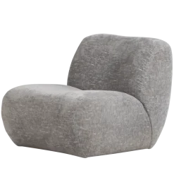 Fotel NOMU velvet jasny niebieski