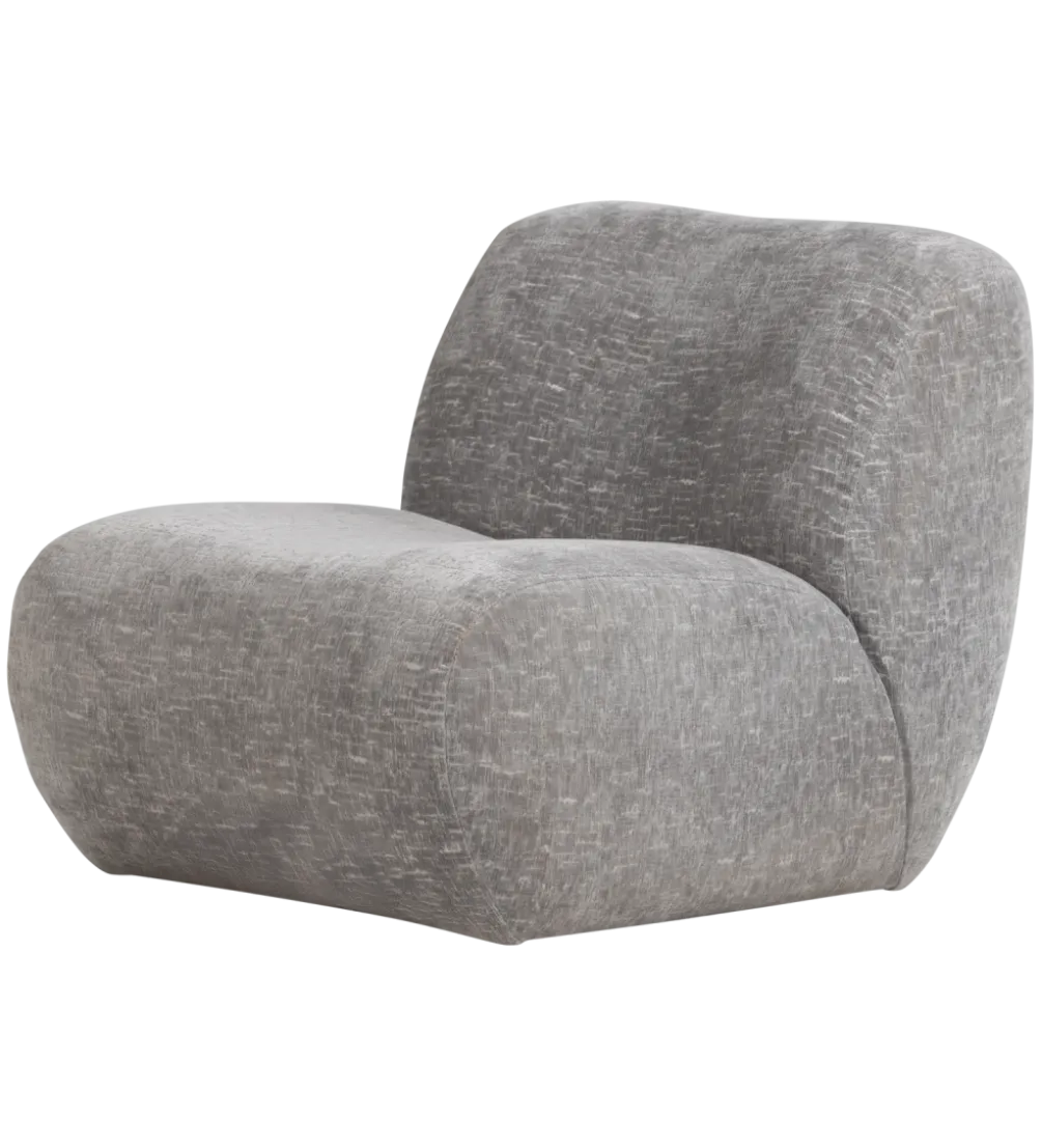 Fotel NOMU velvet jasny niebieski