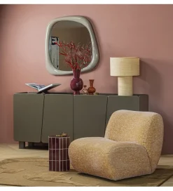 Fotel NOMU velvet żółty