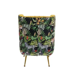 Fotel NONNA JUNGLE 103 cm welur