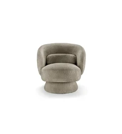 Fotel obrotowy BOSSA NOVA bouclé taupe