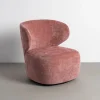 Fotel obrotowy GIRATORIO 74 cm różowy
