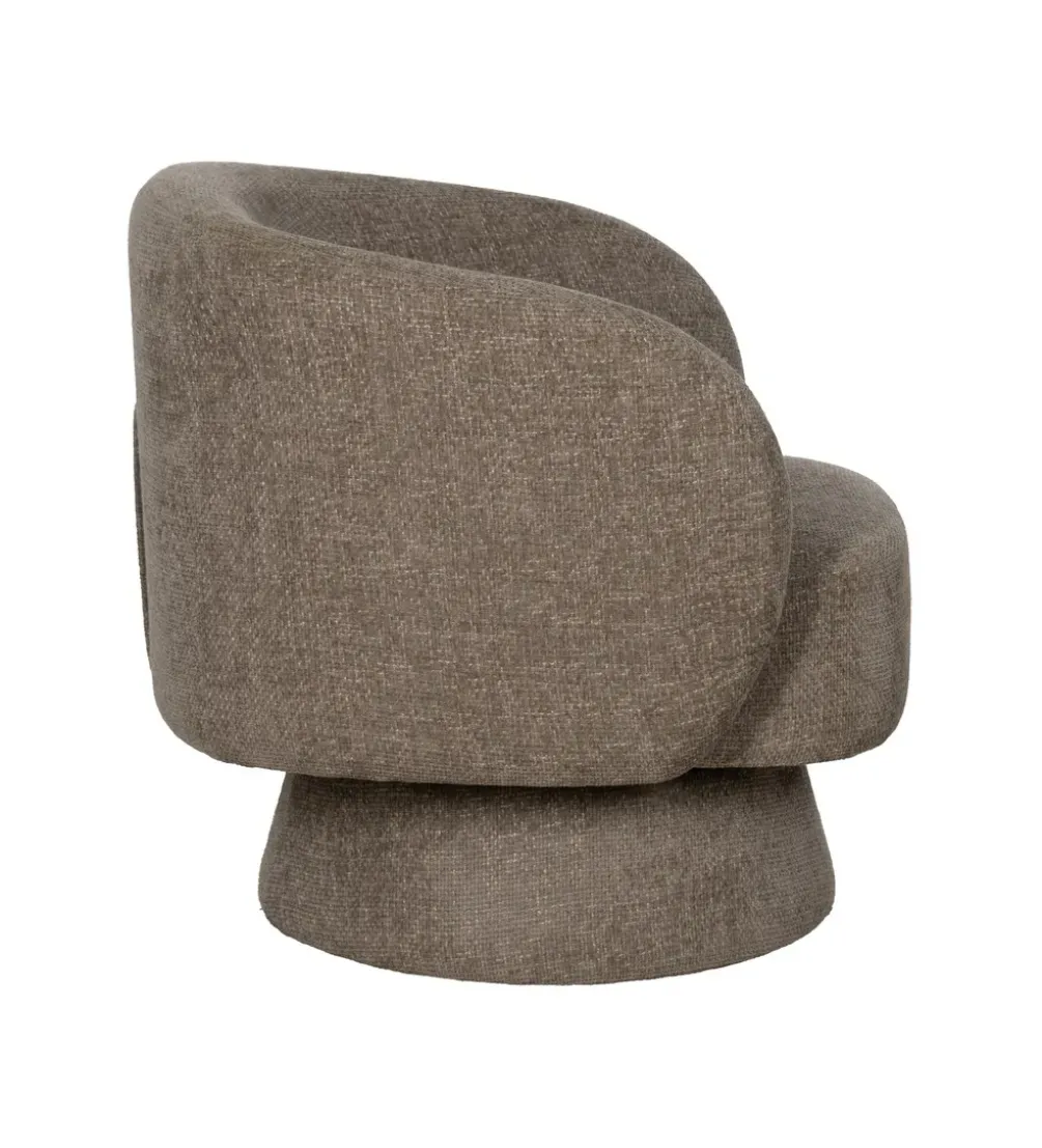 Fotel obrotowy GIRATORIO 77 cm taupe beżowy