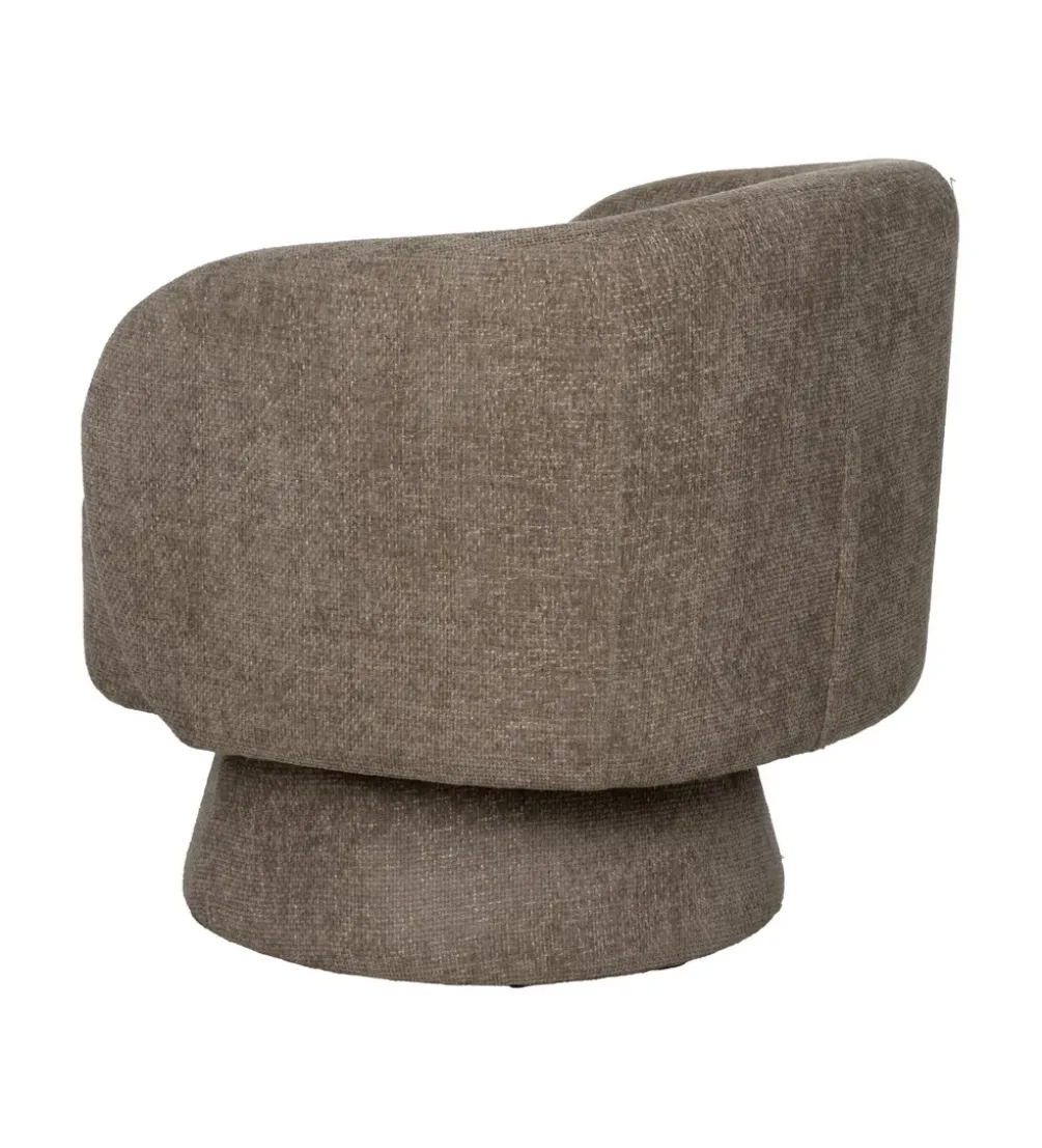 Fotel obrotowy GIRATORIO 77 cm taupe beżowy