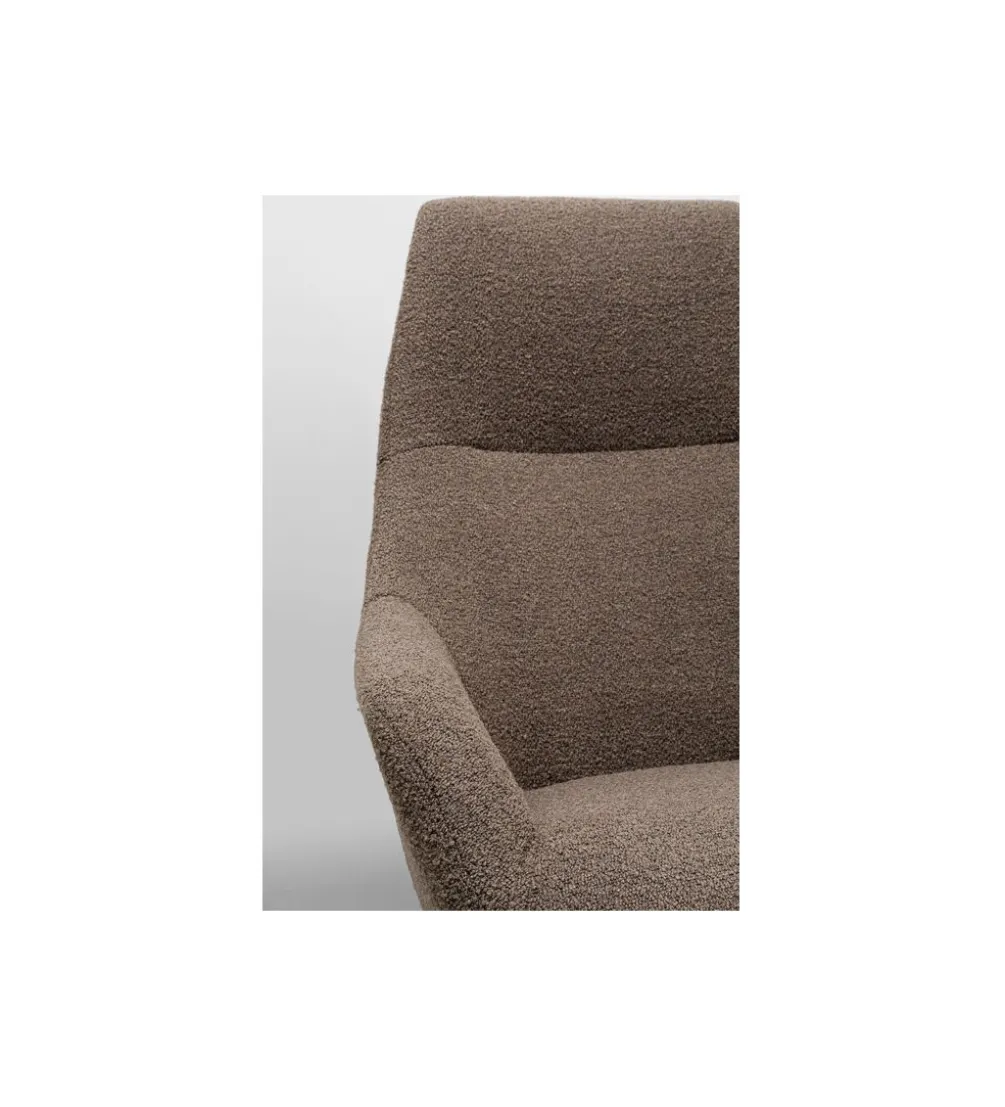 Fotel obrotowy MIMI bouclé mocca