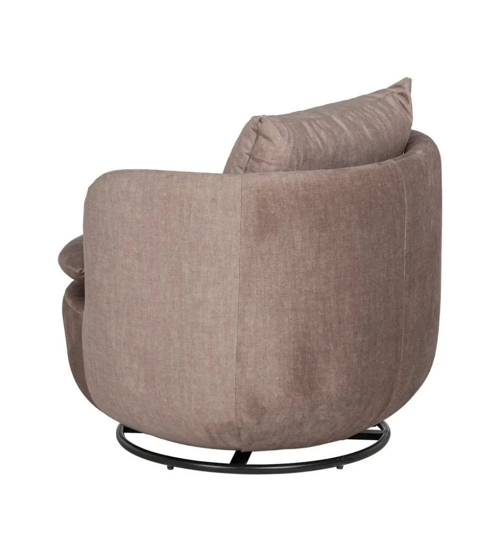 Fotel obrotowy SUMUTN 84 cm taupe
