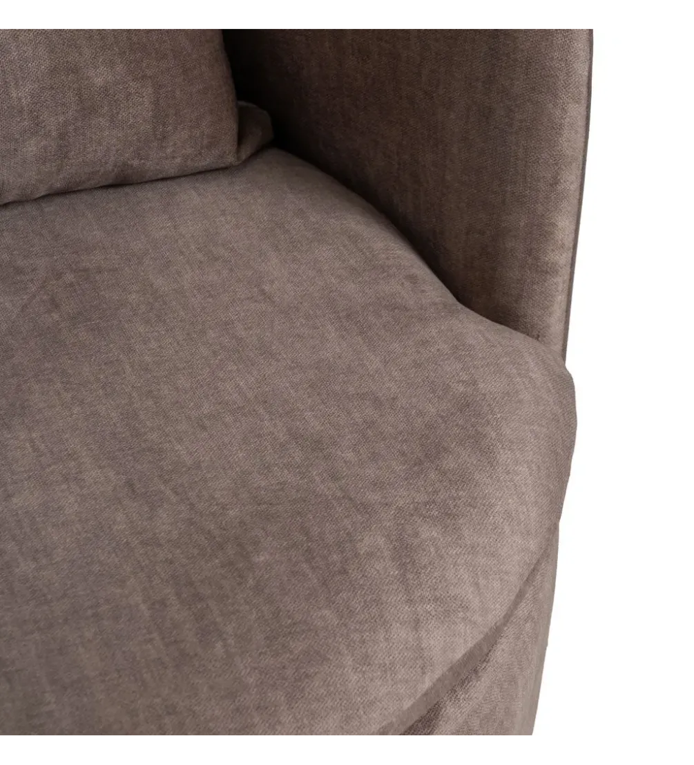 Fotel obrotowy SUMUTN 84 cm taupe