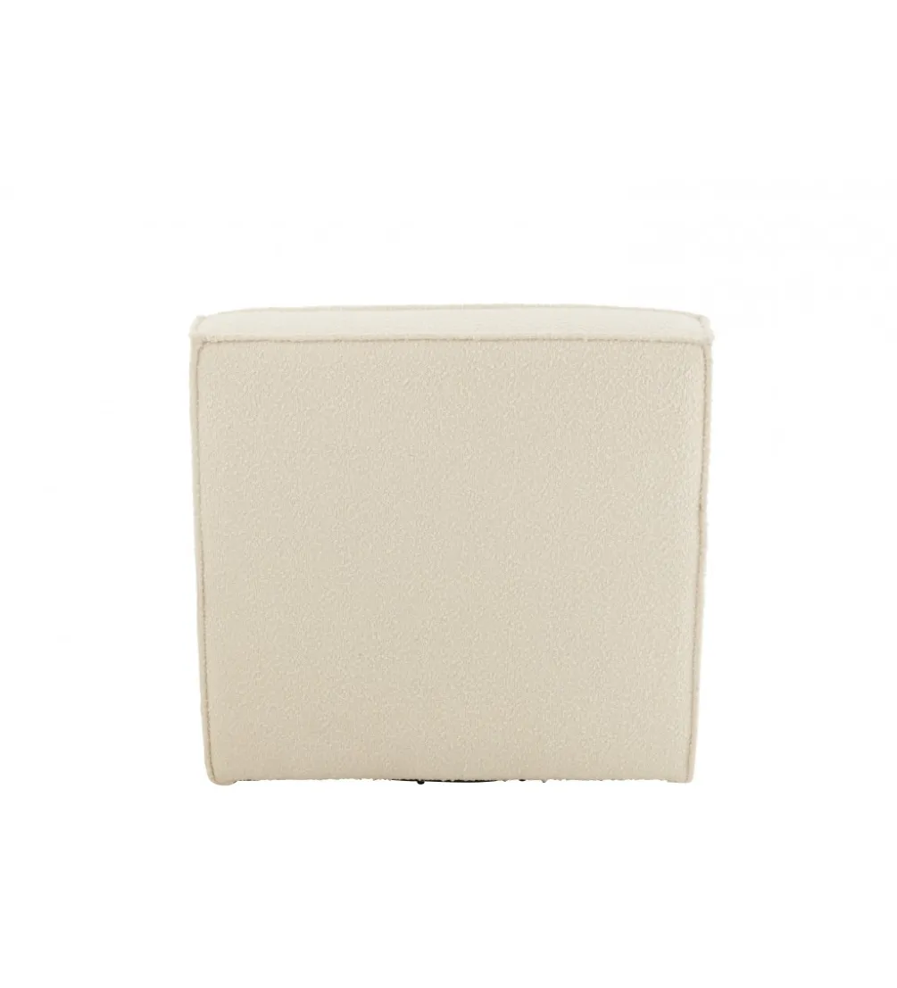Fotel obrotowy Swivel Bouclé 83 cm kremowy