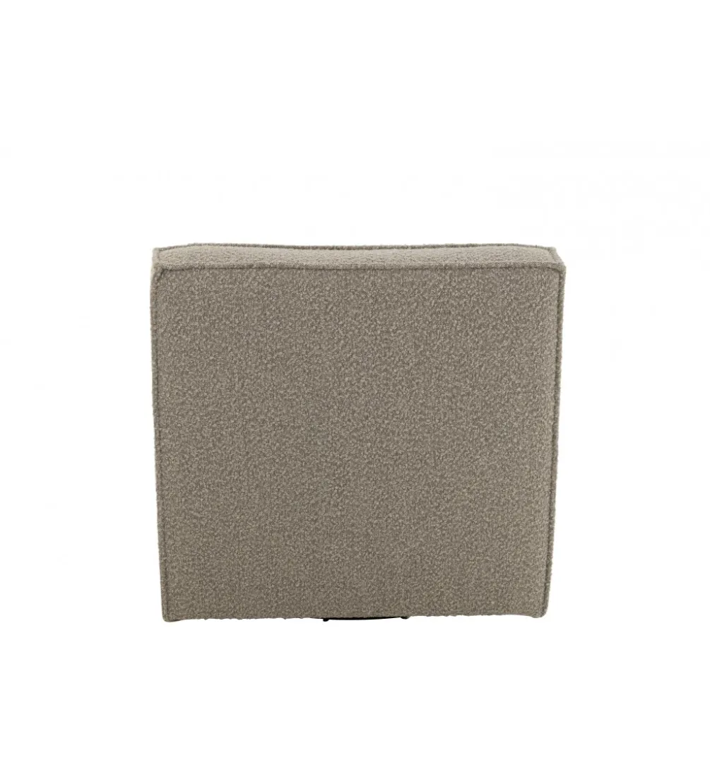 Fotel obrotowy Swivel Bouclé 83 cm taupe