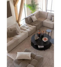 Fotel obrotowy Swivel Bouclé 83 cm taupe