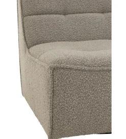 Fotel obrotowy Swivel Bouclé 83 cm taupe