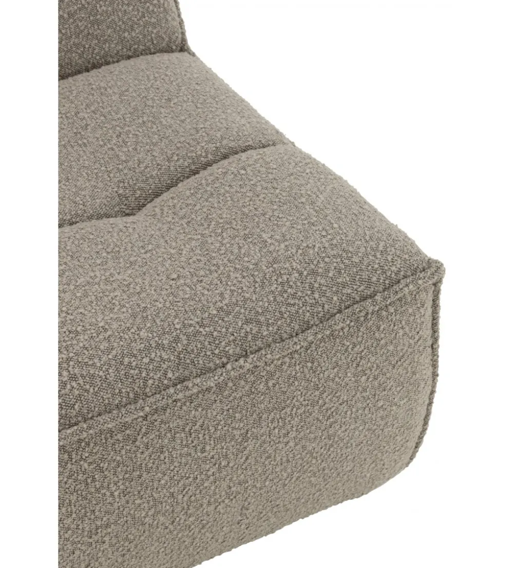 Fotel obrotowy Swivel Bouclé 83 cm taupe