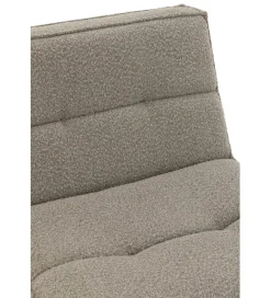 Fotel obrotowy Swivel Bouclé 83 cm taupe