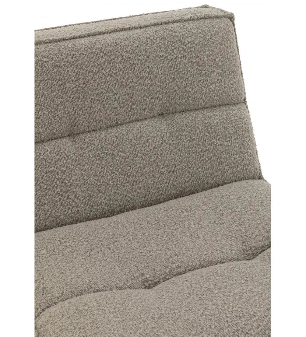 Fotel obrotowy Swivel Bouclé 83 cm taupe