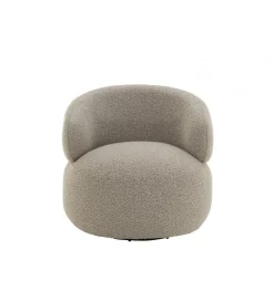 Fotel obrotowy Swivel II Bouclé 82 cm taupe