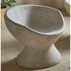 Fotel PIEDRA 60 cm szary wzorowany na kamień optyka betonu