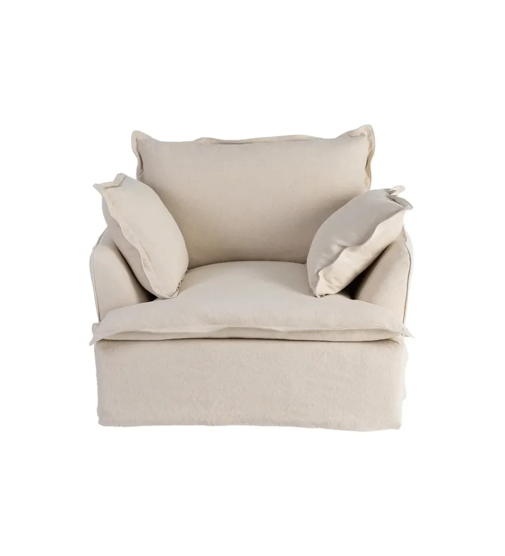 Fotel PLAZESO 115 cm beżowy