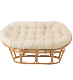 Fotel RONI Rattanowy 179 cm Naturalny