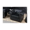 Fotel RONNI Chesterfield 110 cm czarny
