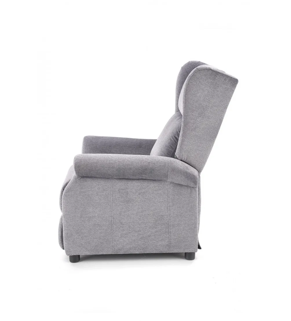 Fotel rozkładany AGUSTIN 75 cm szary