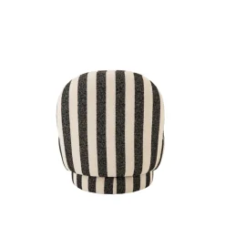 Fotel STRIPED 76 cm czarnobiały