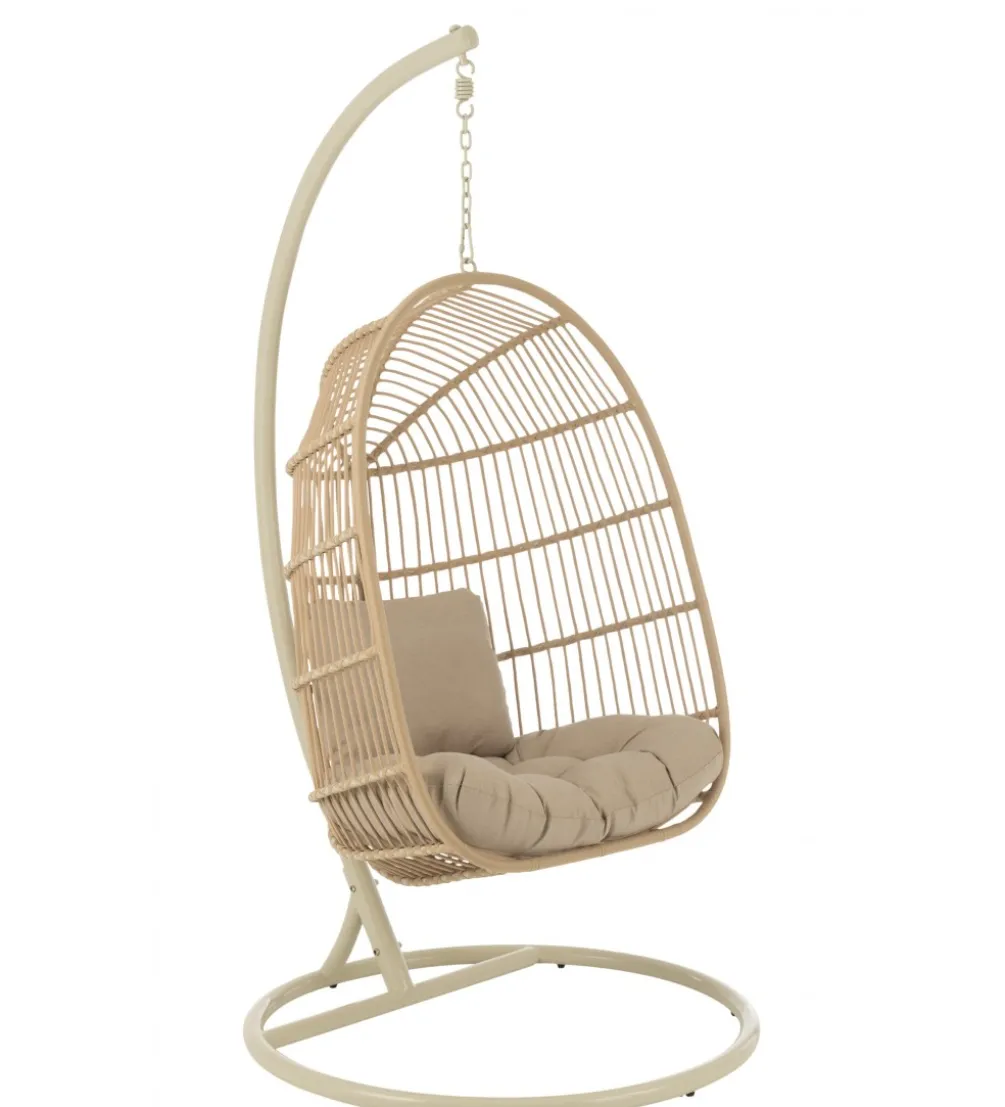 Fotel wiszący EGGA 195 cm beżowy