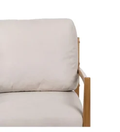 Fotel ZABERMA 88 cm naturalny biały
