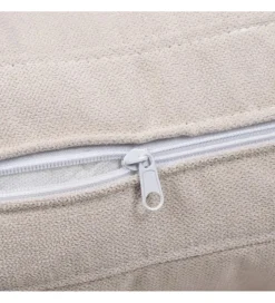 Fotel ZABERMA 88 cm naturalny biały