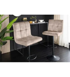 Hoker MODENA od 92 cm do 115 cm 360 stopni obrotu welwet champagne beżowy