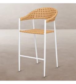 Hoker ogrodowy NIVA 112 cm naturalny biały
