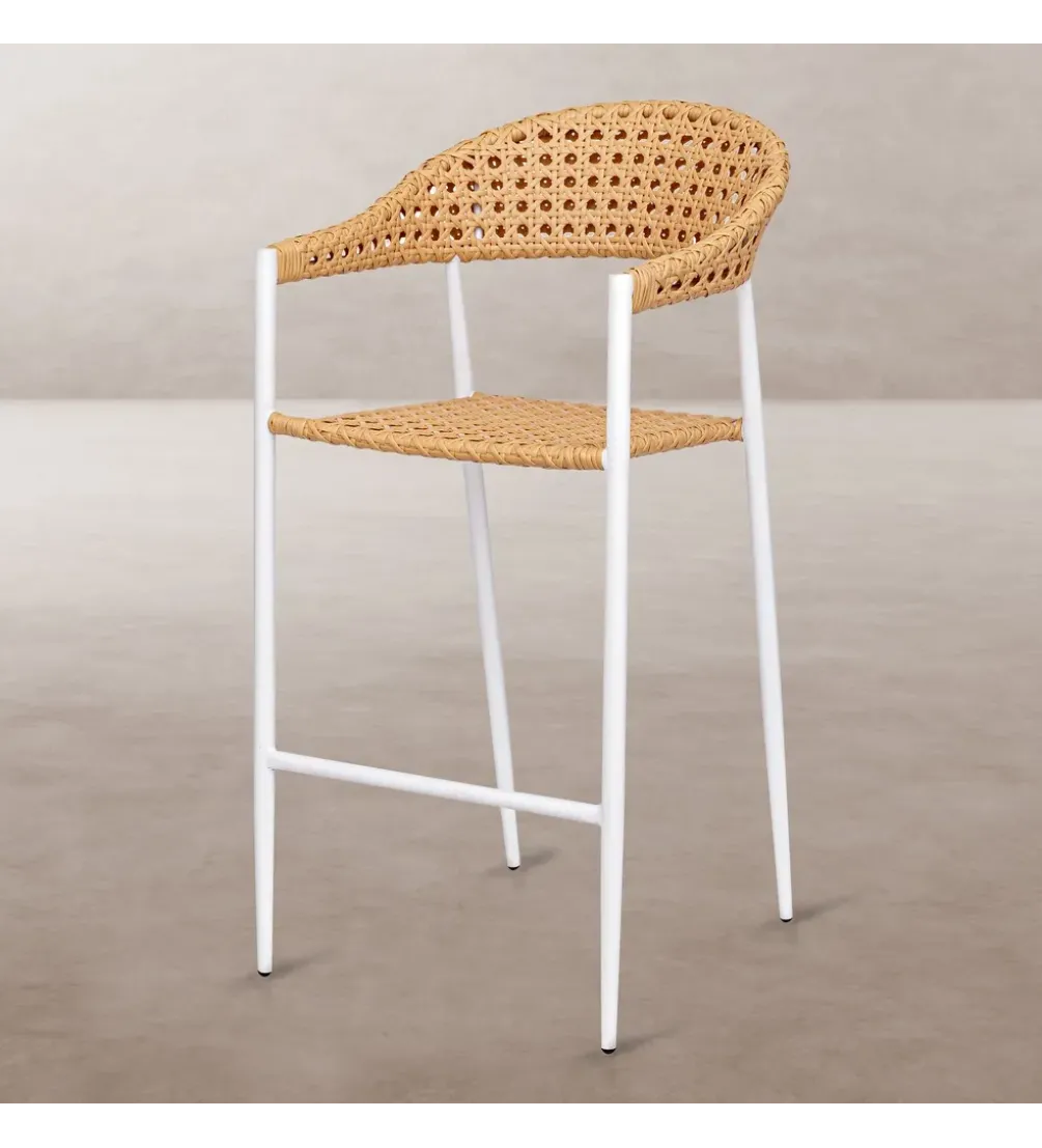Hoker ogrodowy NIVA 112 cm naturalny biały