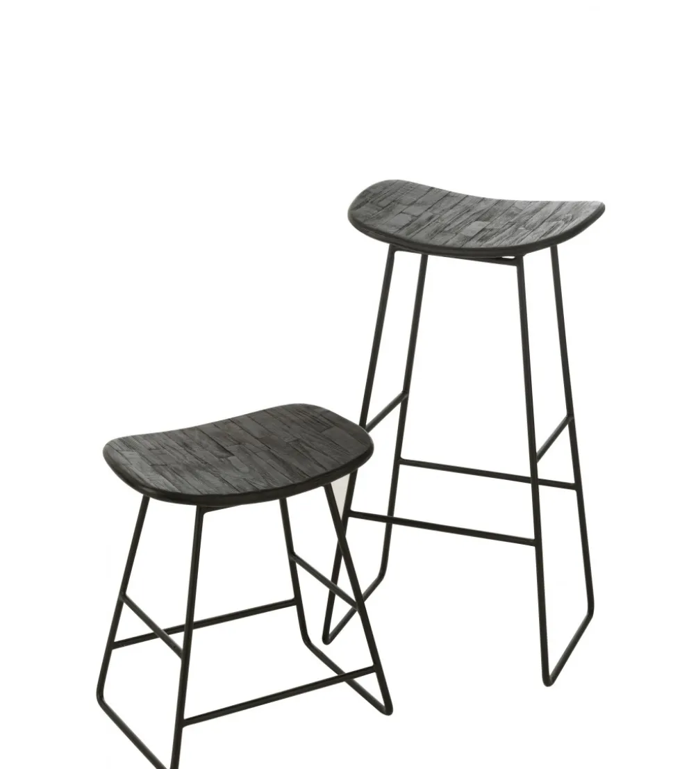 Hoker ZAMBIA drewno teak czarny