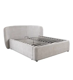 Łóżko ART DECO 180 x 200 cm bouclé beżowe