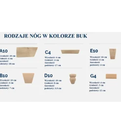 Łóżko Cornwall w różnych rozmiarach i kolorach do wyboru