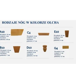 Łóżko Cornwall w różnych rozmiarach i kolorach do wyboru