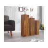 Kolumny FINICE Makassar SET 3 drewno sheesham