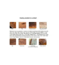 Kolumny FINICE Makassar SET 3 drewno sheesham