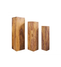 Kolumny FINICE Makassar SET 3 drewno sheesham